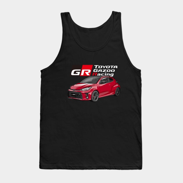 toyota gr gazoo racing red Tank Top by cowtown_cowboy